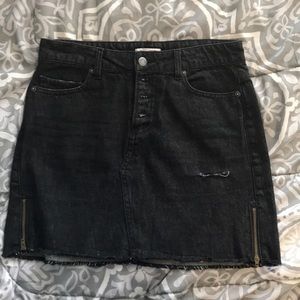 SOLD Black Denim Skirt